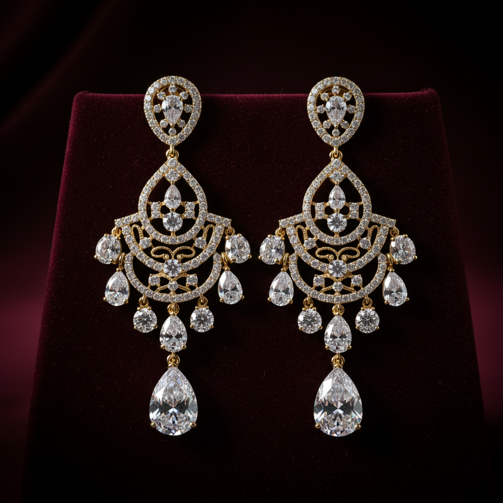 Diamond Drop Earrings